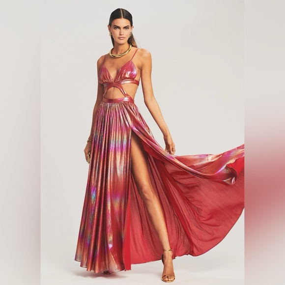 Retrofete Jett Dress Orange Ombre NWT - Picture 3 of 3